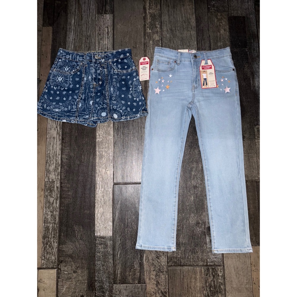 Girl jeans and skort size 10